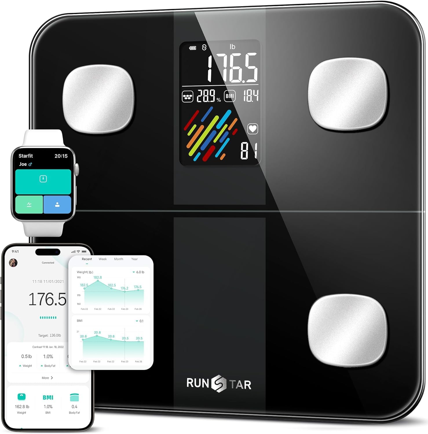 Runstar Smart Scale for Body Weight